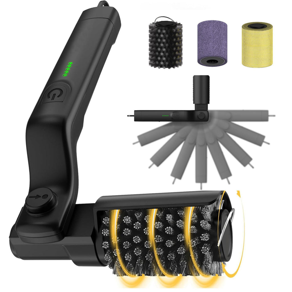 Electric Grill Brush with Steel Bristles